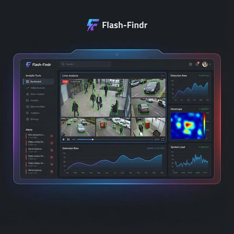 Flash-Findr dashboard with live camera feeds and detections